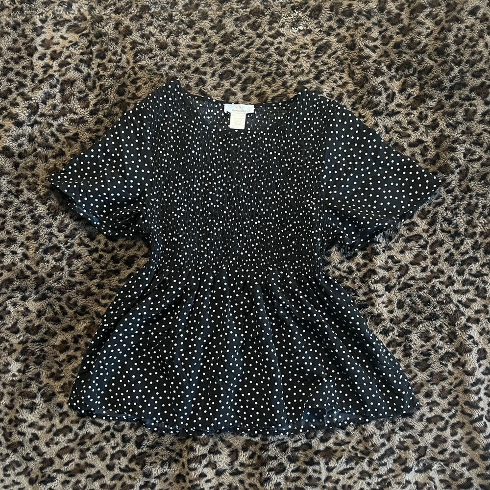 Polka dot blouse